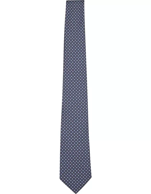 Canali Blue/blue Microflower Tie