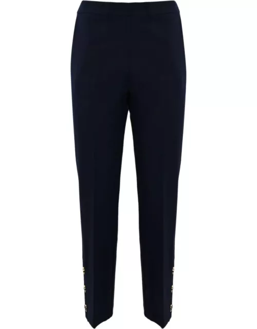 TwinSet Cropped Trousers With Oval T Button