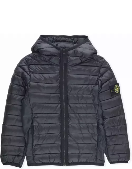 Stone Island Padded And Quilted Jacket With Logo