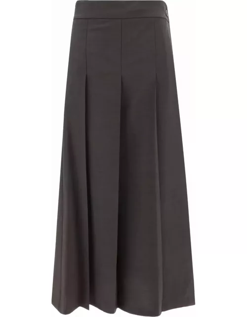 Parosh Pleated Midi Skirt