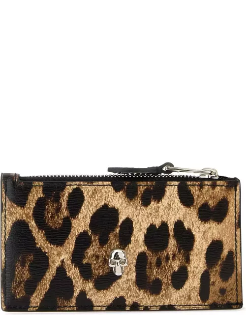 Alexander McQueen Printed Leather Card Holder