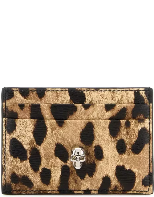 Alexander McQueen Printed Leather Card Holder