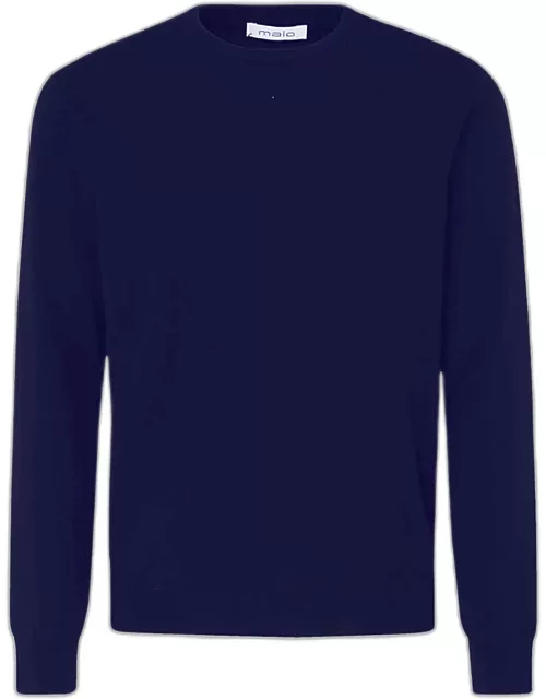 Malo Blue Cashmere Jumper