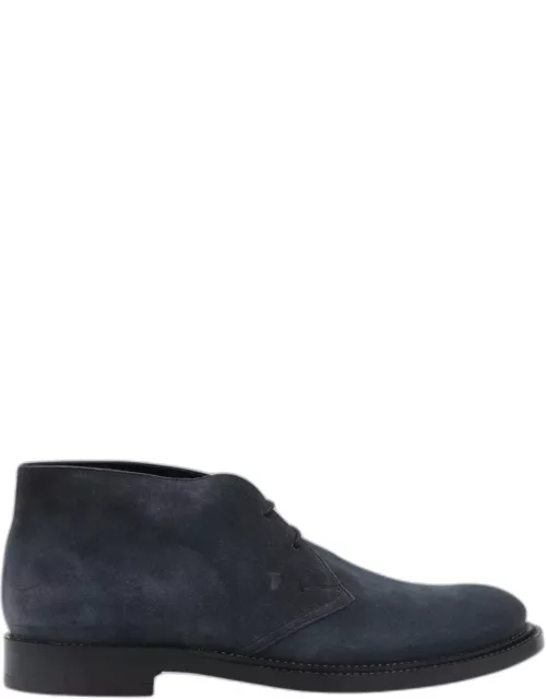 Tod's Blue Suede Boot