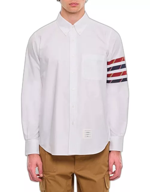 Thom Browne 4bar Silk And Cotton Shirt White