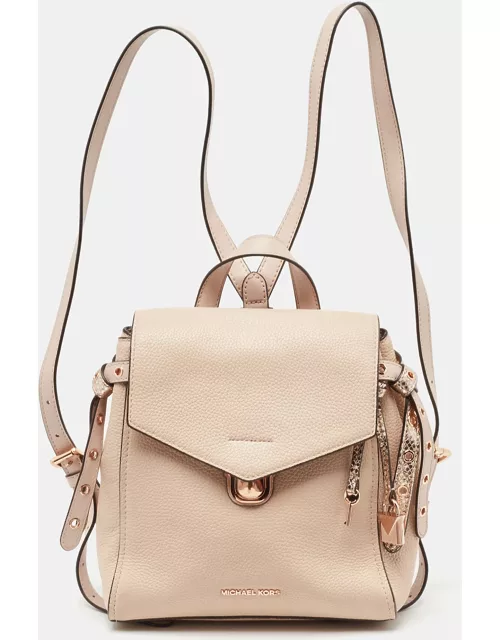 Michael Kors Two Tone Pink Leather Small Bristol Backpack