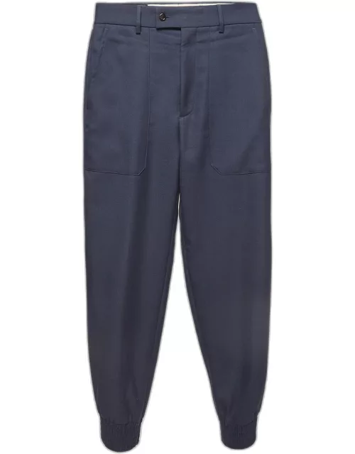 Gucci Blue Gabardine Trousers