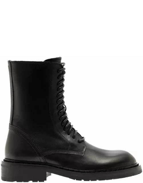Henrica Leather Ankle Boots Woman Ann Demeulemeester