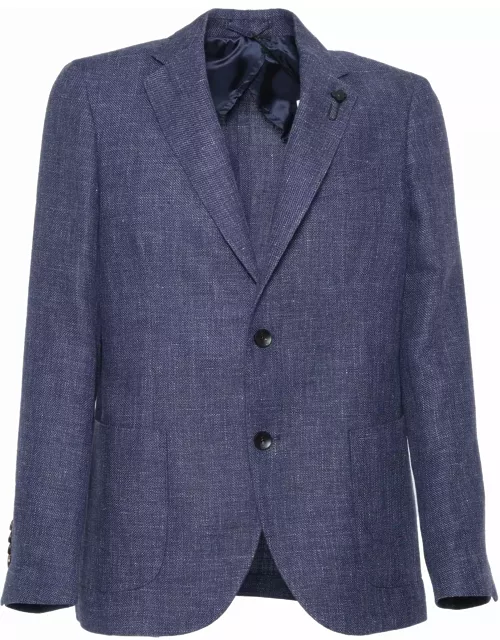 Lardini Blue Single-breasted Jacket