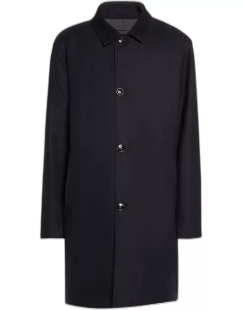 Men's Wool-Cashmere Raincoat