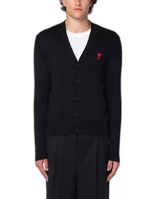 Ami De Coeur black wool cardigan