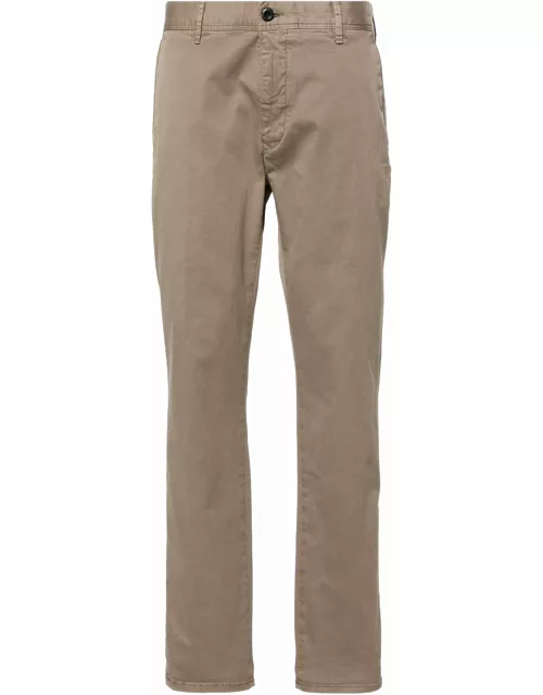 Incotex Almond Beige Stretch-cotton Trouser