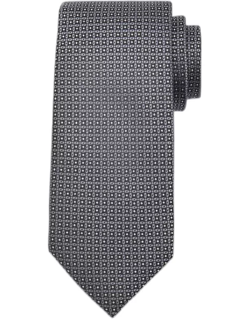 Men's Pin Point Silk Jacquard Tie