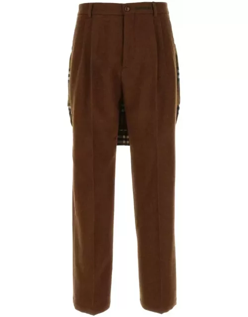 Burberry Brown Wool Pant