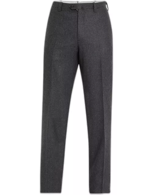 Men's Flat-Front Flannel Trouser