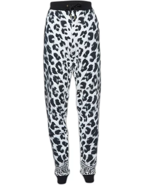 Versus Versace White Leopard Print Leggings