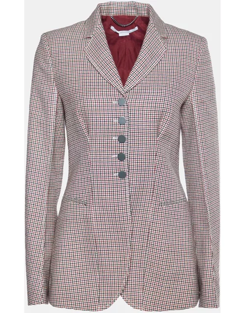 Stella McCartney Multicolor Houndstooth Wool Single Breasted Blazer