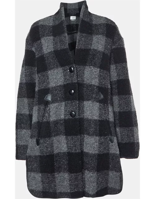 Isabel Marant Etoile Grey Wool Flannel Coat