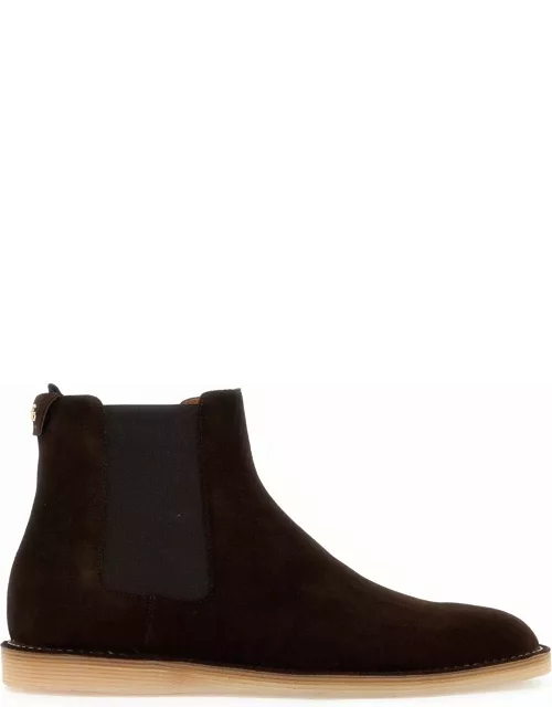DOLCE & GABBANA suede ankle boots for