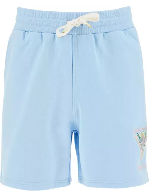 CASABLANCA organic cotton shorts with embroidery