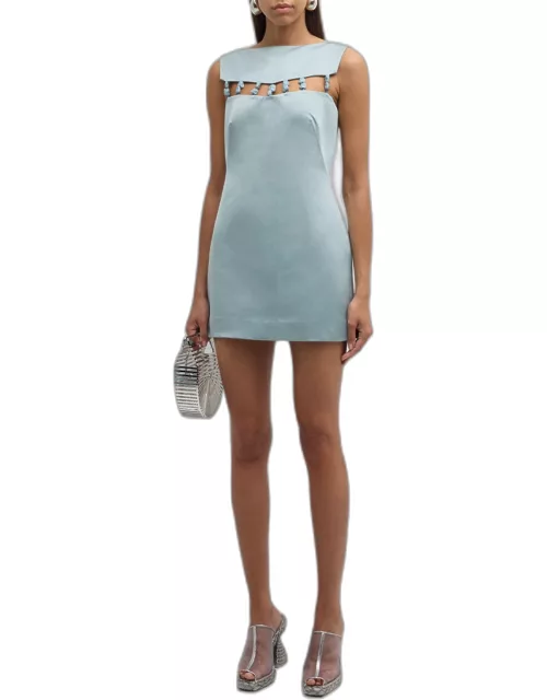 Ember Embellished Cutout Sleeveless Mini Dres