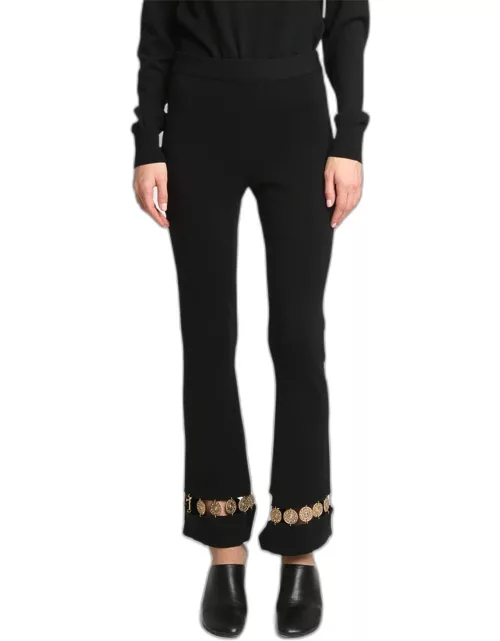 Metal Cutout Trim Pant