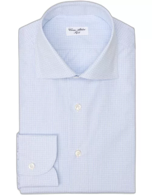 Men's Cotton Graph Check Dress Shirt