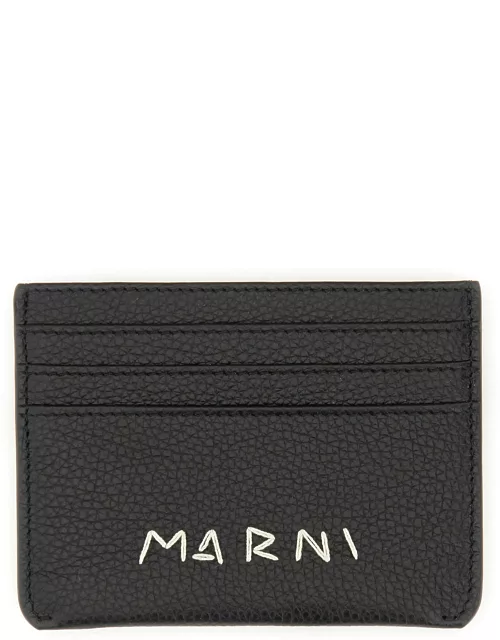 marni card holder with logo darning