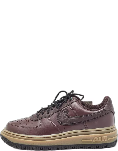 Nike Air Force 1 Burgundy Leather Air Force 1 Low Luxe Brown Basalt Sneaker