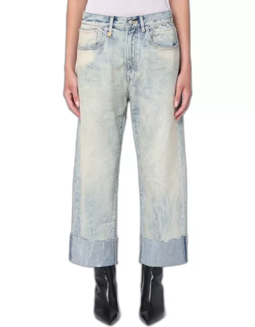 Ash Blue Vintage Jeans with turn-up