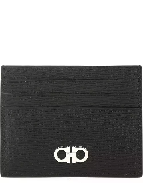 Ferragamo Two-tone Leather Card Holder