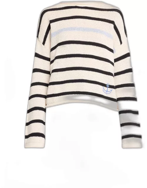 Rory Stripe High-Neck Sweater