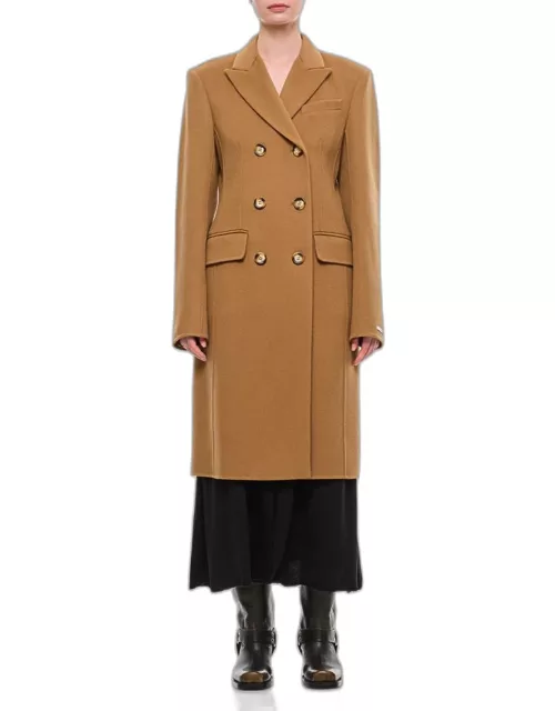 Sportmax Morgana Double Breasted Coat Brown