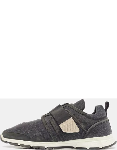 Dsquared2 Black Canvas Slip On Sneaker