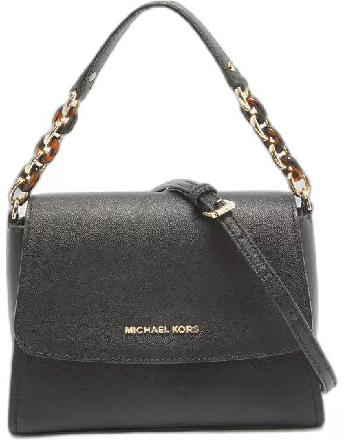 Michael Kors Black Saffiano Leather Sofia Top Handle Bag