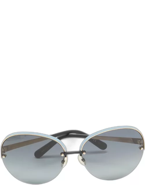Dior Blue Gradient Titanium Dior Superb Limited Edition Aviator Sunglasse