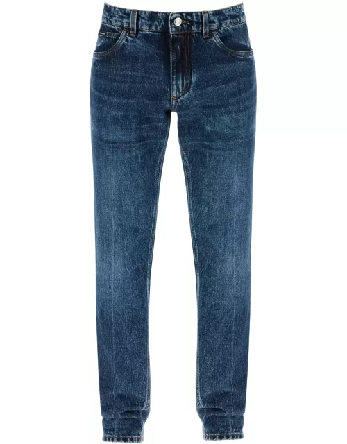 DOLCE & GABBANA regular jeans with contrasting pocket