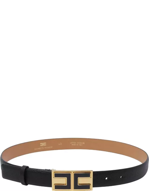 Elisabetta Franchi Logo Belt