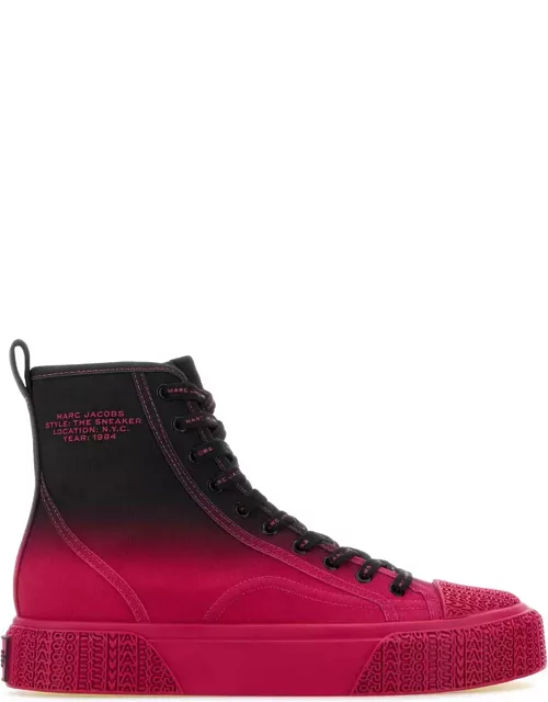 Marc Jacobs Two-tone Canvas The Ombrã High Top Sneaker Sneaker