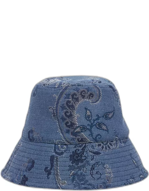 Paisley Denim Bucket Hat