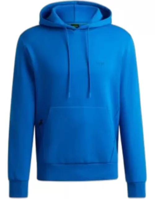 Stretch-cotton hoodie with sandwich logo- Light Blue Men's Tracksuit