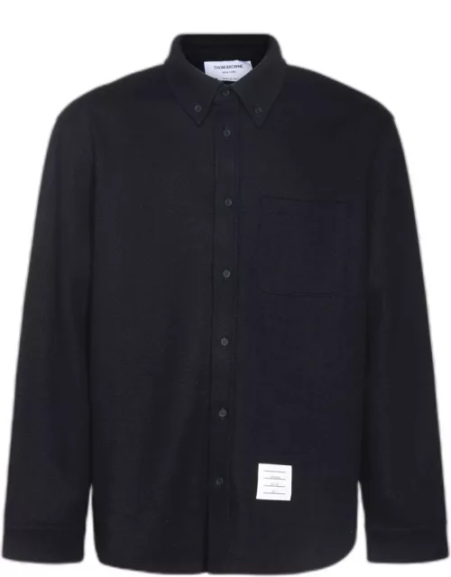 Thom Browne Navy Blue Cotton Casual Jacket
