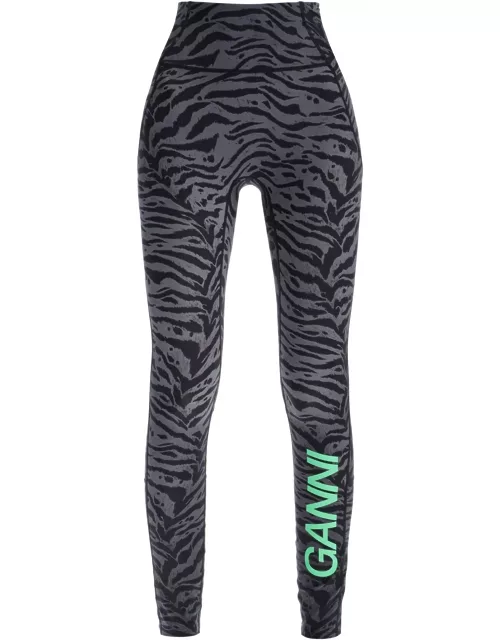 Ganni Animal Print Sports Legging