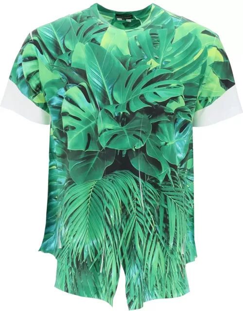 Comme Des Garçons Homme Plus Jungle Print T-shirt With