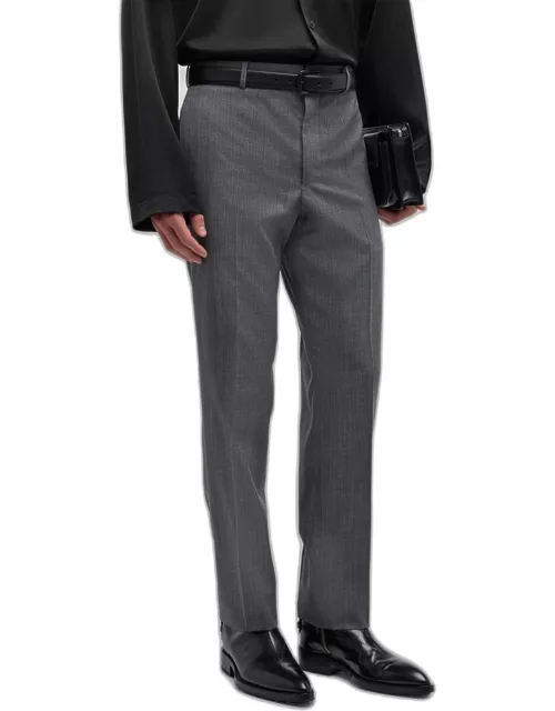 Men's Regular-Fit Wool Trouser