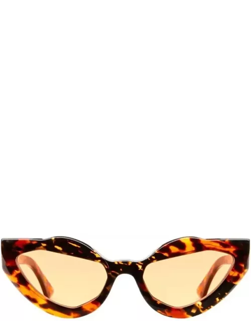 Kuboraum Mask Y8 - Havana Stripes Sunglasse