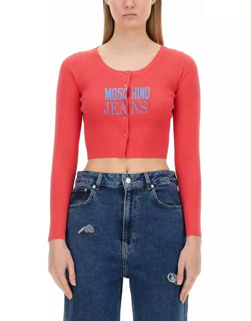 M05CH1N0 Jeans Cropped Cardigan