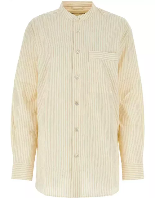 Tekla Embroidered Cotton Pyjama Shirt