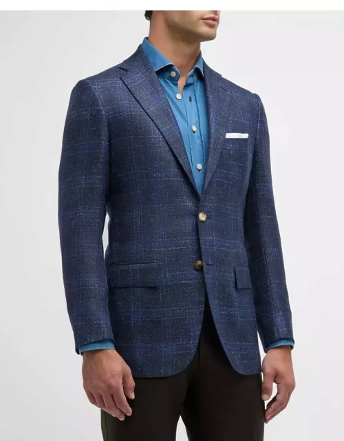 Men's Wool-Cashmere Plaid Sport Coat