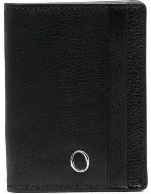 Orciani Black Leather Micron Book Card Holder